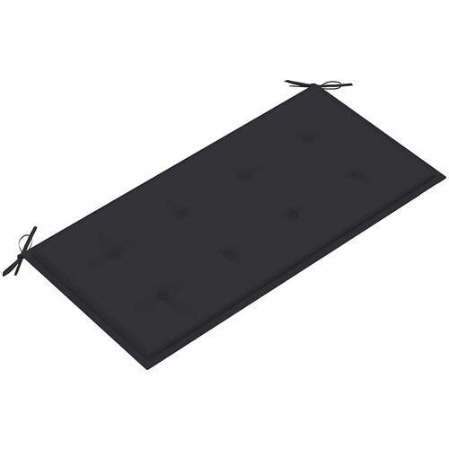  Klupa s antracit jastukom 112 cm od masivne tikovine Slike