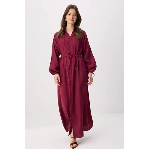 Trendyol Modest Ženska haljina Tctss26Eb00201, Bordo Cene
