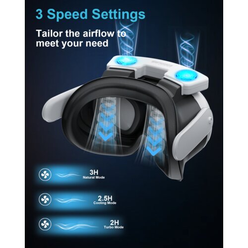 INF hladilna maska za obraz meta quest 3 vr headset z ledeno svileno gobo, (21549851) Slike