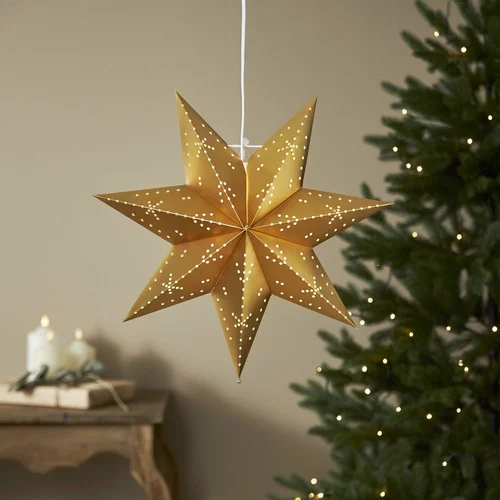 Star Trading božićni svjetleći ukras zlatne boje ø 45 cm classic - star trading