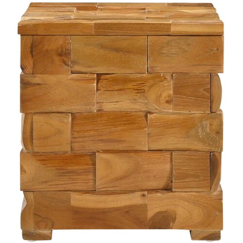  Stolica za Skladi&amp;scaron;tenje Smeđa 40 x 40 x 45 cm Čvrsto teak drvo Slike