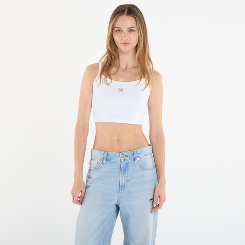 Calvin Klein Jeans Woven Label 2X2 Baby White M Cene