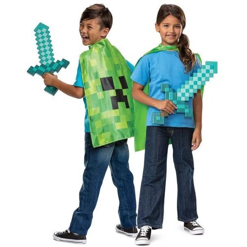 Minecraft dodatki za kostum - pla&amp;scaron;č in meč - 2 kosa Slike