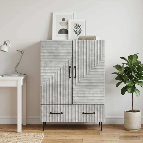  Kreveta Betonska siva 66 x 34,5 x 95 cm Konstruirano drvo Cene