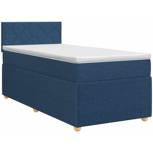  Boxspring krevet s madracem Plava 90 x 190 cm Tkanina Slike