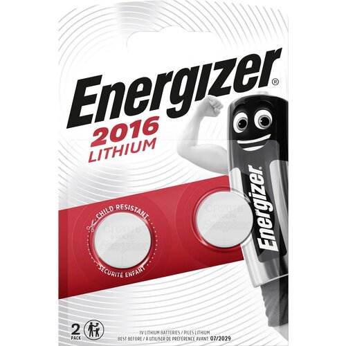 Energizer gumbne celice CR 2016 3 V 2 kos 90 mAh litij CR2016, (20430366) Cene