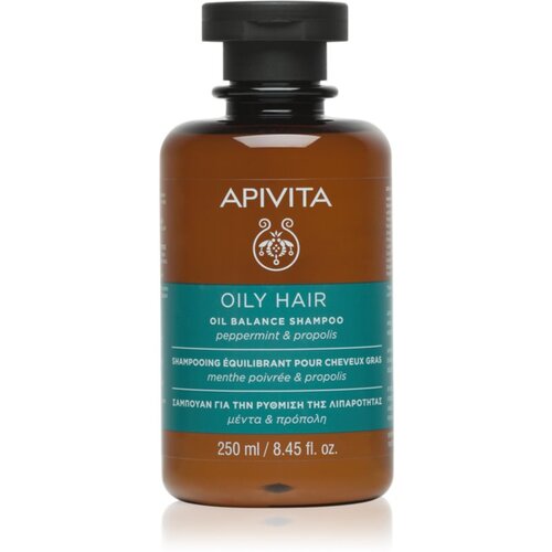 Apivita Hair Care Oily Hair globinsko čistilni šampon za mastno lasišče za krepitev in sijaj las 250 ml Cene