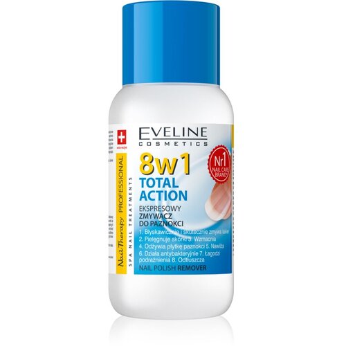 Eveline Cosmetics Nail Therapy Professional odstranjevalec laka za nohte brez acetona 8 v 1 150 ml Cene