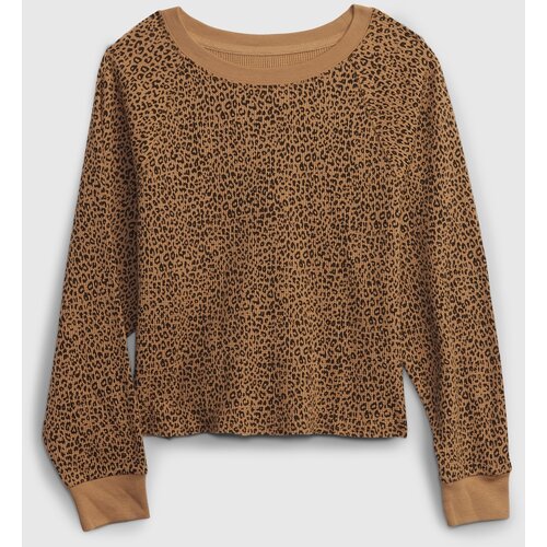 GAP Kids T-shirt with leopard pattern - Girls Slike