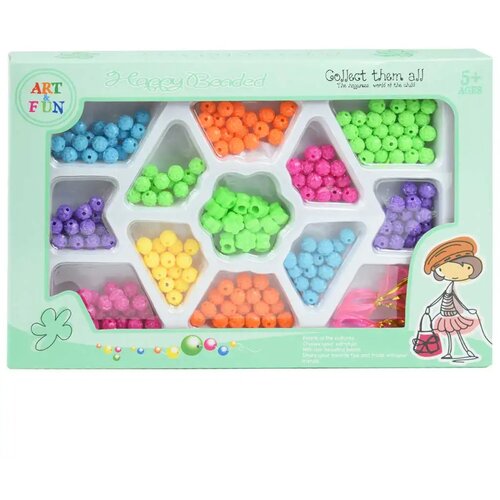 Magic Toys art&amp,fun: set za izdelavo nakita z več kot 100 barvnimi okroglimi biseri outlet Cene