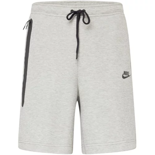 Nike Sportswear Hlače pegasto siva / črna