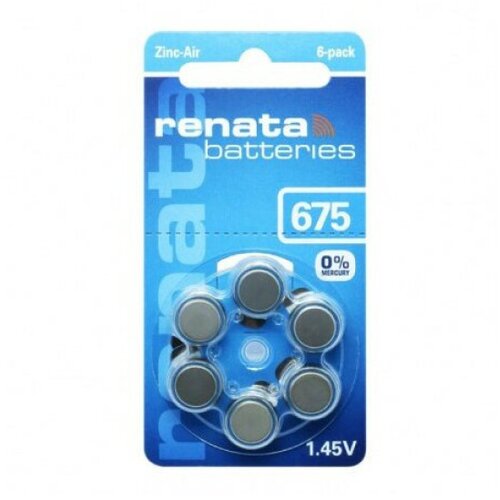 Renata baterija ZA675 1.45V Zink-Air baterija za SLUSNI APARAT PAK6 (cena po kom.) Slike
