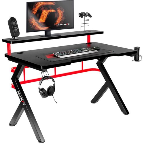 Huzaro Hero 5.0 computer desk Black, Red Cijene