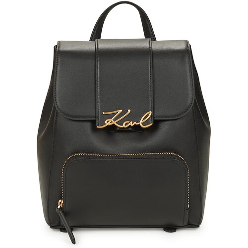 Karl Lagerfeld Nahrbtniki K/SIGNATURE FLAP BACKPACK Črna Cene