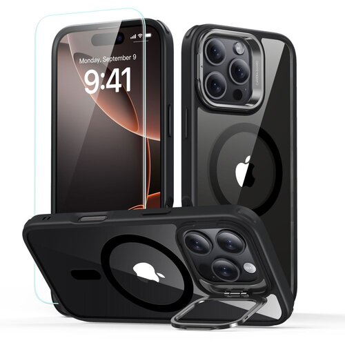 ESR CLASSIC HYBRID KICKSTAND OVITEK ZA IPHONE 16 PRO MAX ZA MAGSAFE CLEAR/BLACK, (21972537) Cene