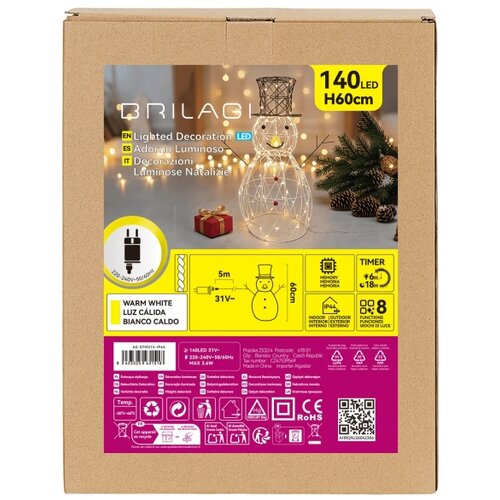 Brilagi LED Spolja&amp;scaron;nja božićna dekoracija LED/3,6W/8 funkcija 60 cm IP44 topla bela Slike