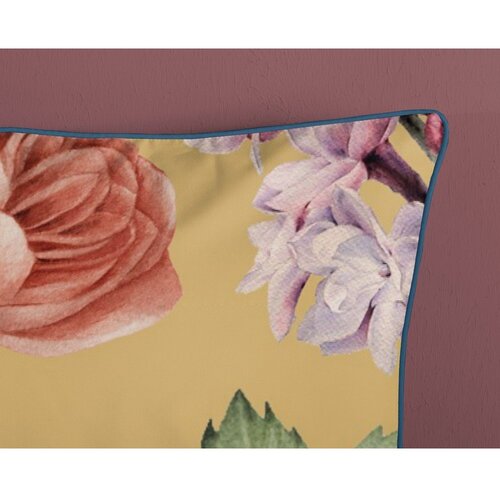 Descanso Oker rumena posteljnina za zakonsko posteljo/podalj&amp;scaron;ana iz bombažnega satena 240x220 cm Fiori &amp;ndash; Slike