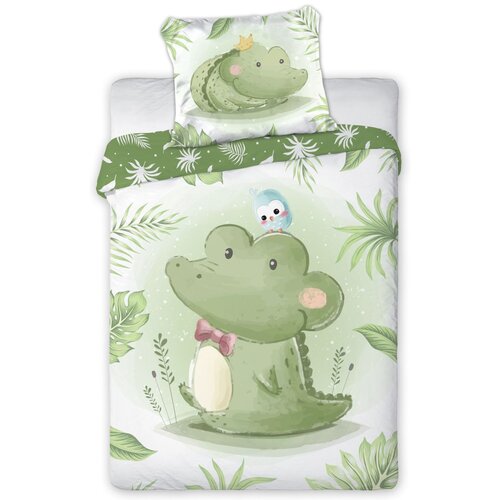 Faro posteljnina 2-delna Cuddles krokodil green Cene