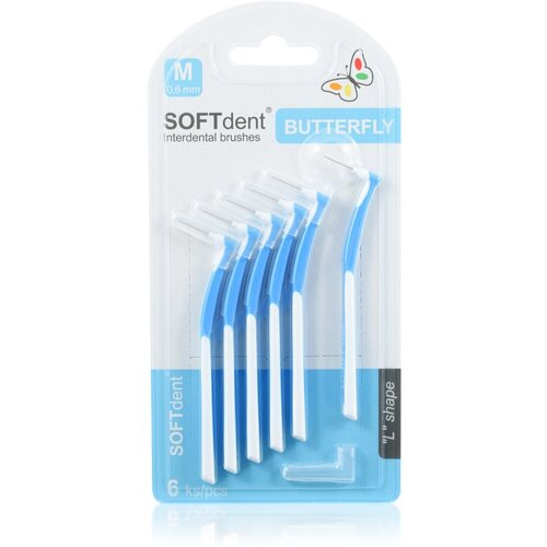 SOFTdent Butterfly M međuzubna četkica 0,6 mm 6 kom Slike