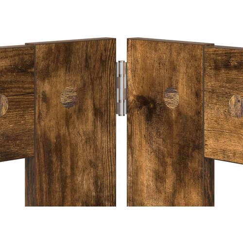  Vrata za pse s postoljem 2 pcs Dimljeni hrast 60 x 80 cm Slike