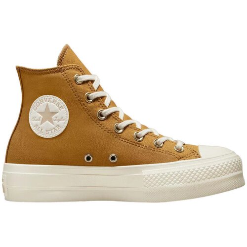 Converse Modne superge Baskets Chuck 70 Hi miel br&amp;ucirc;l&amp;eacute; / or clair / aigrette Pozlačena Slike
