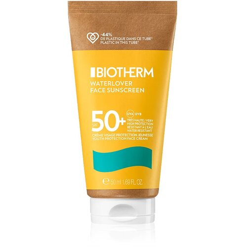 Biotherm Waterlover Face Sunscreen za&amp;scaron;titna krema protiv starenja za netolerantnu kožu lica SPF 50+ 50 ml Slike