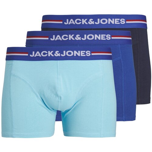 Jack & Jones Boksarice 'TIM SOLID' modra / svetlo modra / črna / bela Cene