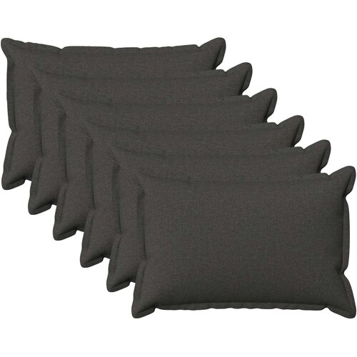  Presvlaka za jastuk 6 pcs HOUTEN Tamnosiva 40 x 60 cm Cene