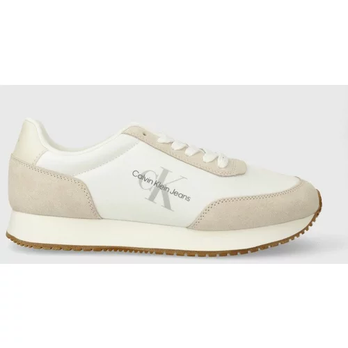 Calvin Klein Jeans Superge RETRO RUNNER LOW LACE NY ML bež barva, YW0YW01326