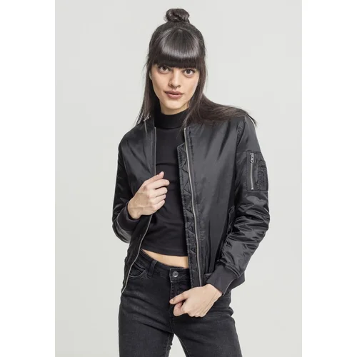 UC Ladies Women's Basic Bomber Jacket Black