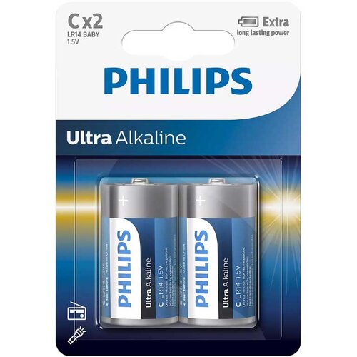  Baterija Philips Power Alkaline 1.5V C B2 LR14P2B/10 Cene