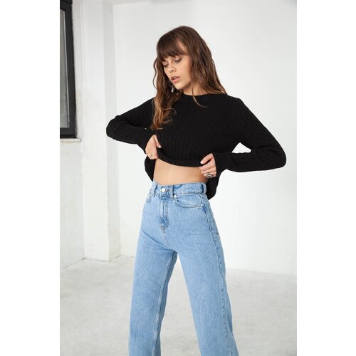 VATKALI Wide Leg Jeans Blue Slike