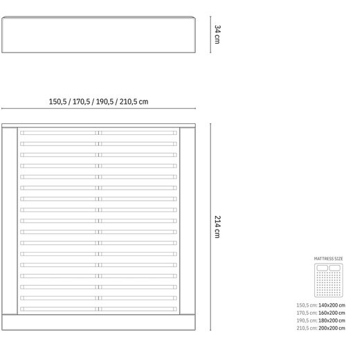 Micadoni Plavi tapecirani bračni krevet s prostorom za odlaganje s podnicom 200x200 cm Simon &amp;ndash; Slike