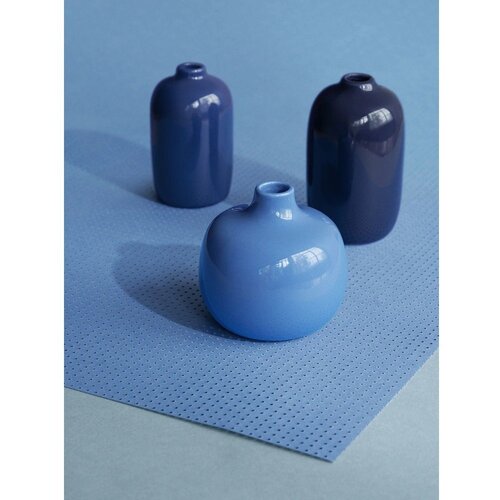 Blomus Modre keramične vaze v kompletu 3 ks (vi&amp;scaron;ina 9 cm) Ceola &amp;ndash; Slike