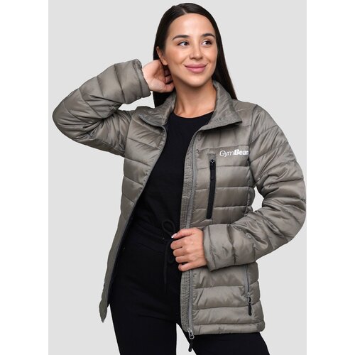 GymBeam Women&amp;lsquo;s puffer jacket vetiver/black Slike