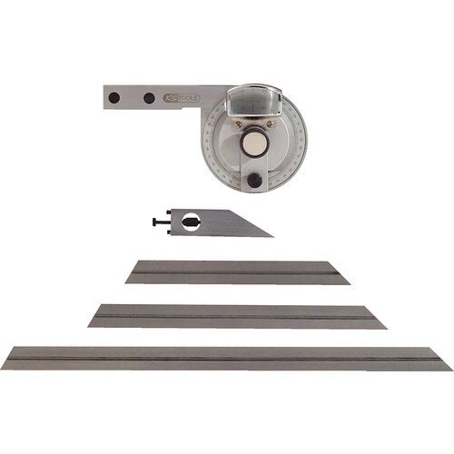 Ks Tools Univerzalni kotomer, s povečavo, skupna dolžina 300 mm Cene