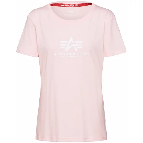 Alpha Industries Majica roza / bijela