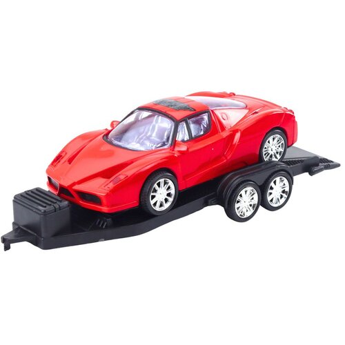  Set terenskog automobila Crni kamion za vuču Crveni sportski automobil 59 cm Slike