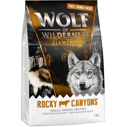 Wolf of Wilderness "Rocky Canyons" - govedina iz proste reje - 5 x 1 kg