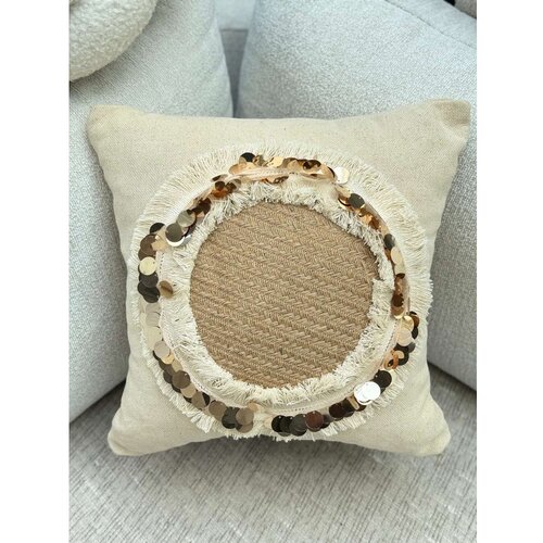 Mioli Decor Dekorativna jastučnica KET010, 43x43 cm, Bež Slike