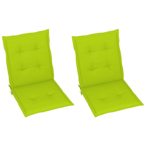 vidaXL Jastuci za vrtne stolice 2 kom svjetlozeleni 100x50x3cm tkanina Cijene