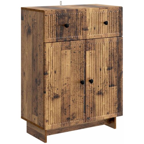 VidaXL Kreveta Staro drvo 66 x 34 5 x 90 cm Konstruirano drvo - Staro drvo Slike