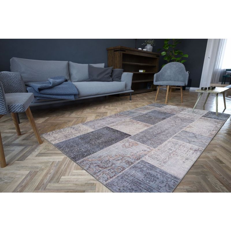 Conceptum Hypnose Jazz Chenille - Sivi AL 83 Višebojni Tepih (150 x 230 cm) Cene