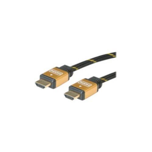 Roline HDMI priključni kabel HDMI A utikač 10.00 m crna, zlatna 11.04.5506 dvostruko zaštićen, pozlaćeni kontakti HDMI k Cijene