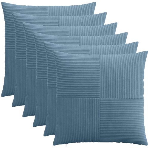  Presvlaka za jastuk 6 pcs ALMELO Plava 60 x 60 cm Kord Cene
