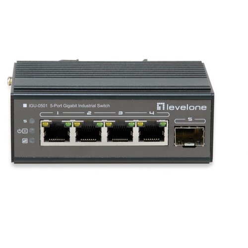  LevelOne IGU-0501 network switch Gigabit Ethernet (10 /100 /1000) Black Cene