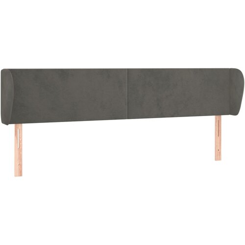 Maison Chic Vzglavna omarica - Nočna omarica - Posteljna omarica z u&scaron;esi temno sivo 203x23x78/88 cm žamet, (21710068) Cene