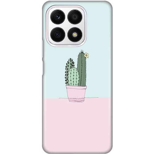 silikonska maska za Honor X8a Cactus Print roze Slike