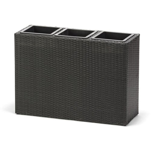 Bonami Essentials Črn cvetlični lonček Patteo Slike