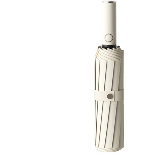 INF Preobratni avtomatski dežnik 120cm &mdash; UV blokada, vetrovno odporen Beige, (5000214680) Cene